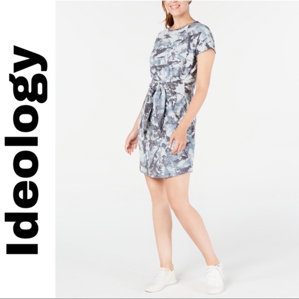 New Ideology Tie-Dye Tie-Front T-Shirt Dress​